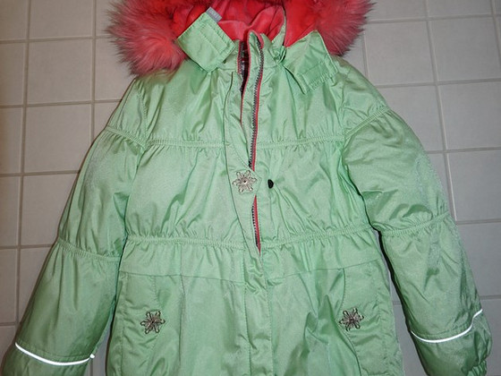 Lenne зимняя куртка р116 + пушистые зимние брюки H&M р104