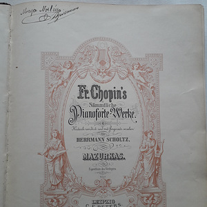 Vanade märkmete kogu Frederic Chopin Edvard Grieg (1 foto / 3)