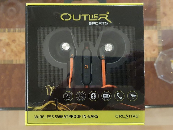 Беспроводные наушники Creative Outlier Sports Orange APTX