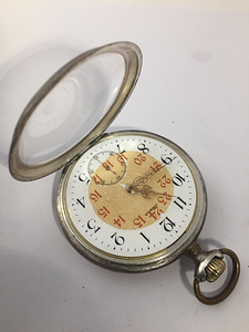 Omega silver pocket watch (2 nuotrauka iš 5)