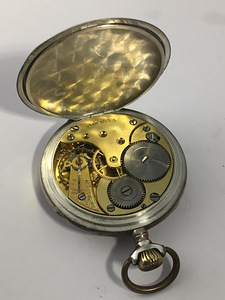 Omega silver pocket watch (4 nuotrauka iš 5)