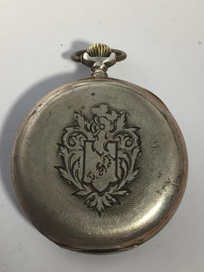Omega silver pocket watch (5 nuotrauka iš 5)