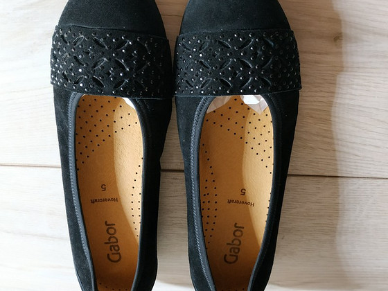Фирменные, кожаные женские красивые балетки от Gabor 38-38.5
