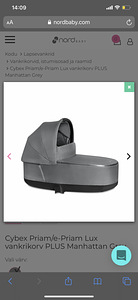 Cybex priam vankrikorv (1 foto / 1)