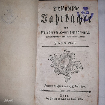 Livlandiche Jahrbucher 1781,1587 bis 1629