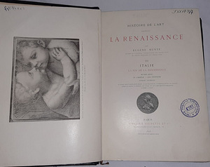 Histoire de l'art pendant la Renaissance Eugène Müntz 1895 (3 foto / 3)