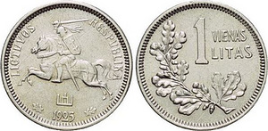 1 litas 1925 (1 nuotrauka iš 1)