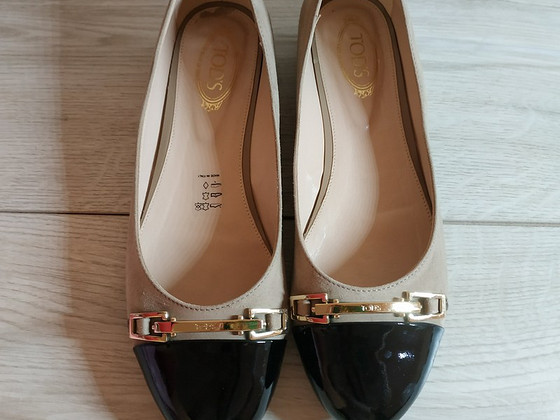 Кожаные красивые балеточки от Tods 37 р-Италия - кожа везде