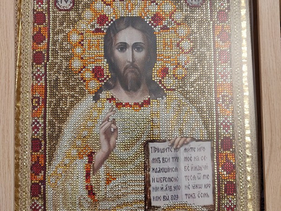 ИКОНА ИЗ БИСЕРА / РУЧНАЯ РАБОТА
