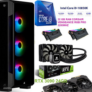 Player i9-10850K до 5,20 ГГц, RTX 3090-O24G, M.2 EVO 1 ТБ (1 фото из 1)