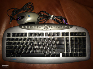 Проводная клавиатура A4Tech KB(S)-21 и мышь A4Tech SWOP-50 (1 фото из 2)
