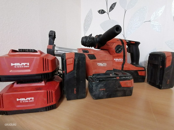 Hilti TE6-A36 + 4 аккумулятора + 2 зарядного устройства