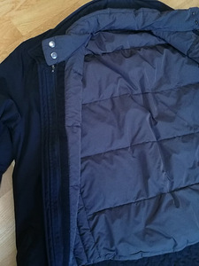 Soliidne must sügisjope (eemaldatav sulevest) "Hugo Boss" XL (7 foto / 10)
