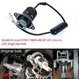 BMW E90 E91 LCi cree-led canbus marker angel eyes 160W (4 foto / 6)