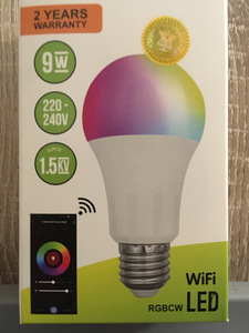 Изменяющая цвет светодиодная лампа с Wi-Fi (9 Вт; E27) (2 фото из 2)