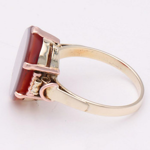 14 kt. Gold - Ring - Layers stone (3 nuotrauka iš 5)