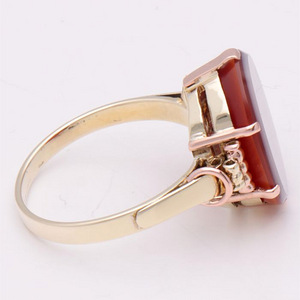 14 kt. Gold - Ring - Layers stone (4 nuotrauka iš 5)