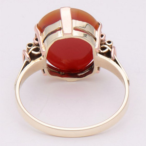 14 kt. Gold - Ring - Layers stone (5 nuotrauka iš 5)