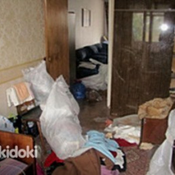Ehitusjäätmete, vana mööbli, prügikasti äravedu