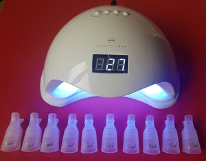 UV LED лампа 48W, лампа для ногтей с экраном, НОВАЯ (1 фото из 8)