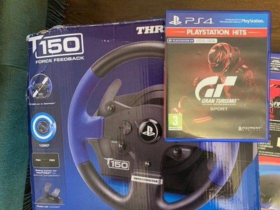 PlayStation4 slim 1TB + t150 rool (mängudega kaasas)