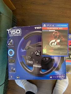 PlayStation4 slim 1TB + t150 rool (mängudega kaasas) (1 foto / 2)