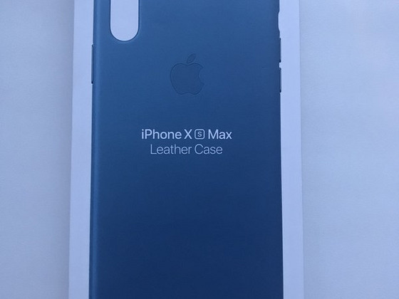 Новый оригинальный кожаный чехол Apple iPhone XS Max