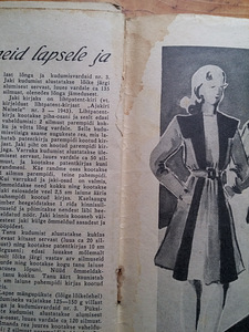 Ajakiri Naisele nr4 detsember 1943a, lõikelehega (2 foto / 2)