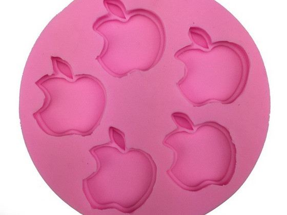 Молд силикон apple 3D Мыловарение Конфеты Изделия из глины