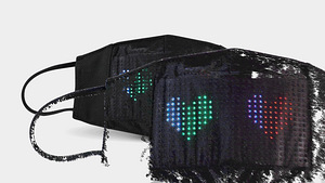 Защитная маска с LED подсветкой (2 фото из 3)