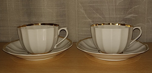 Elegantne tass alustassiga, Verbilki, 1950-1960-d (2 foto / 4)