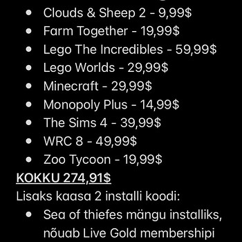 Xbox one игры