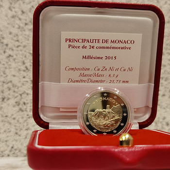 2 EURO 2015. Monaco. 800th Anniversary FORTERESSE CASTLE