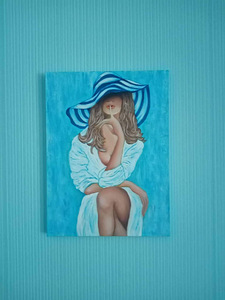 Картина маслом с Lady Hat (1 фото из 2)