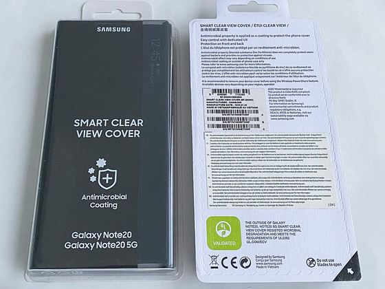 Samsung Note 20 Smart Clear/LED View Cover , Black