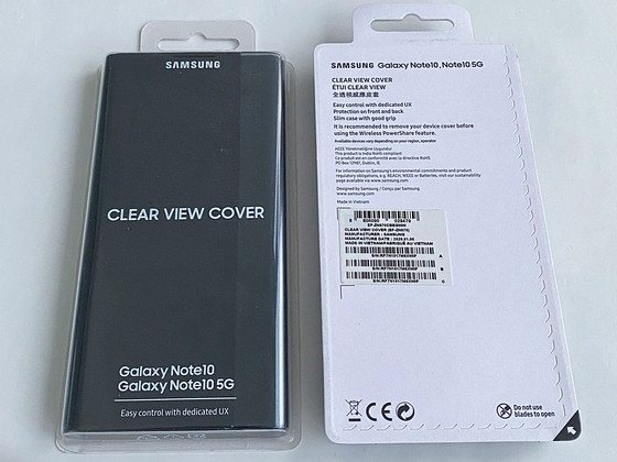Samsung Galaxy Note 10 Clear/Led View Cover Black