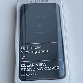 Samsung Galaxy S9 Clear View Cover Black/Blue