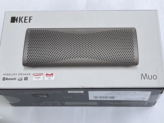 Kef MUO Wireless Speaker , Storm Grey