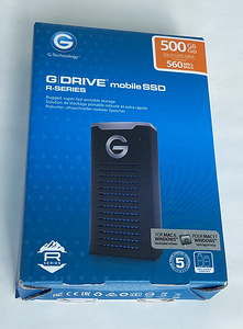 G-TECH G-DRIVE mobile SSD, 2.5", 500GB, USB 3.1, gray (1 фото из 2)