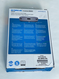 G-TECH G-DRIVE mobile SSD, 2.5", 500GB, USB 3.1, gray (2 фото из 2)