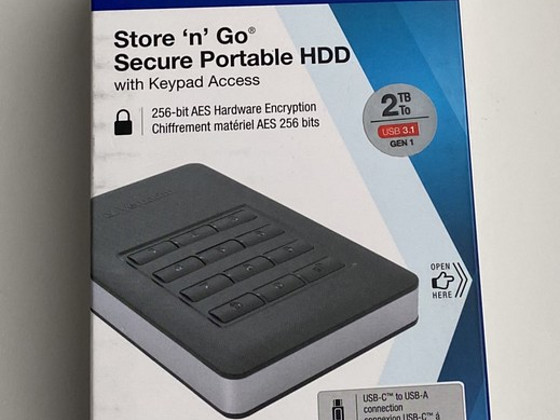 Verbatim Store & Go 2TB Black Secure Portable