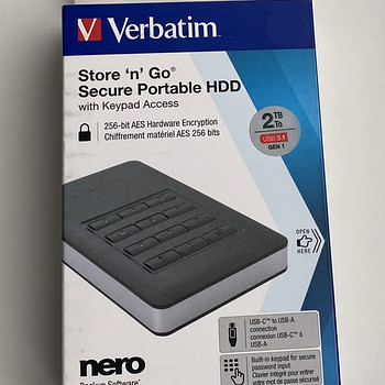 Verbatim Store & Go 2TB Black Secure Portable