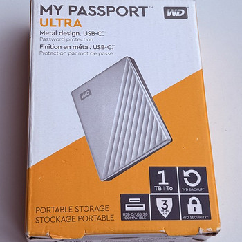 Western Digital WD My Passport Ultra USB-C 1TB , Silver
