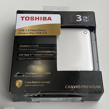 Toshiba Canvio Premium 3TB USB 3.0 , Silver