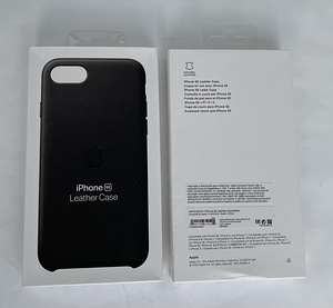 iPhone SE (2020) Leather Case Black/Midnight Blue (2 foto / 2)