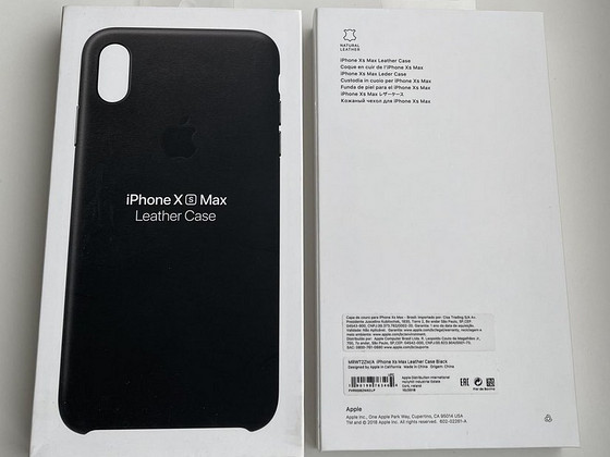 iPhone XS Max Leather Case Blue/Red/Brown/Black