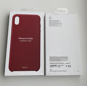 iPhone XS Max Leather Case Blue/Red/Brown/Black (4 фото из 5)