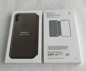 Apple iPhone X Leather Folio , Taupe/Black/Berry (1 фото из 3)