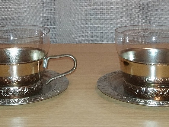 2 кофейные пары, ретро, СССР, 1970-е гг.