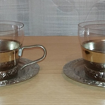 2 кофейные пары, ретро, СССР, 1970-е гг.